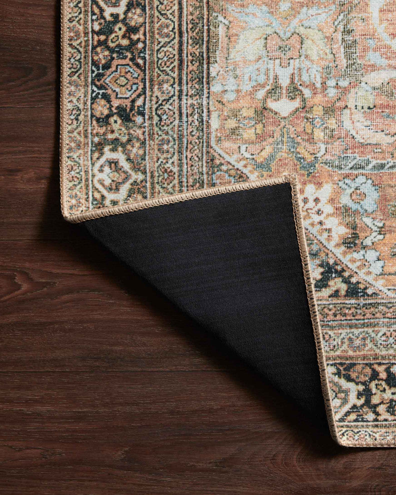 Durable Printed Wynter Area Rug by Loloi, Auburn/Multi, 2'6" x 7'6"