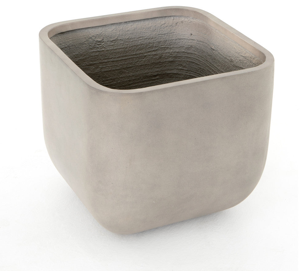 Ivan Square Planter-Grey Concrete
