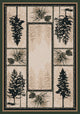 Stoic Pines, Beige, 4'x5'