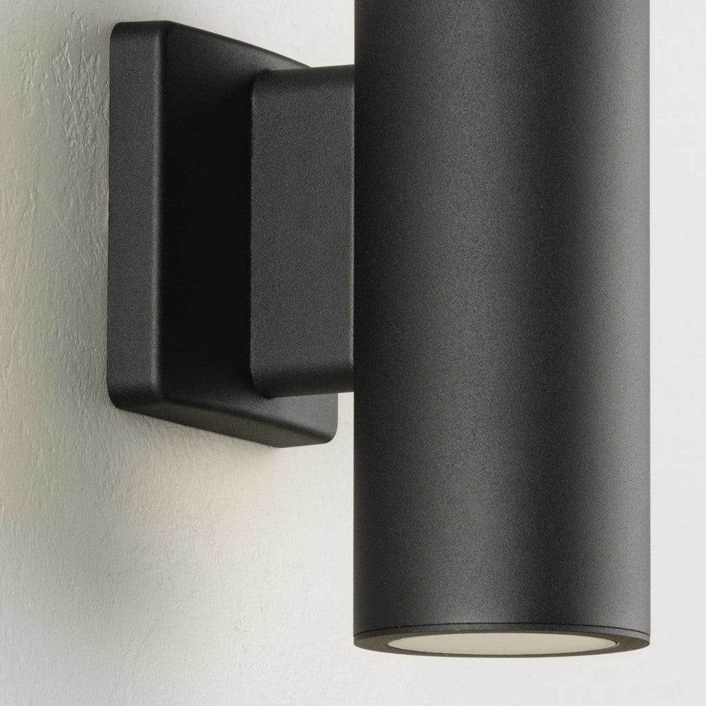 3" Outdoor Wall Mount Outdoor Cylinder Light, 2-Light