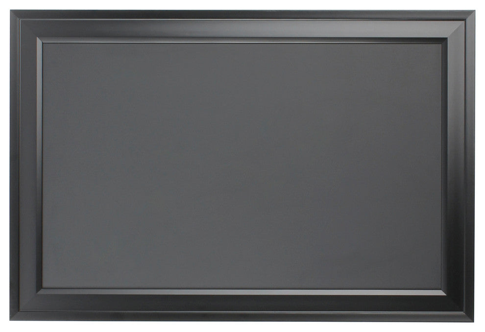 Bosc Wall Mounted Framed Magnetic Chalkboard, Black, 27.5x18.5