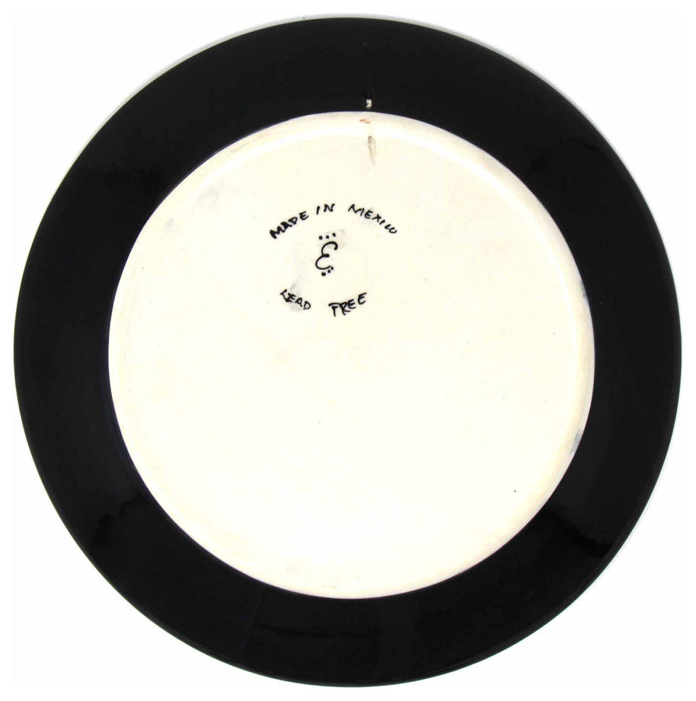 Encantada Handmade Dinner Plates, Set of 2, Ink