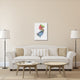 "New Jersey Watercolor Word Cloud" Fine Art Print
