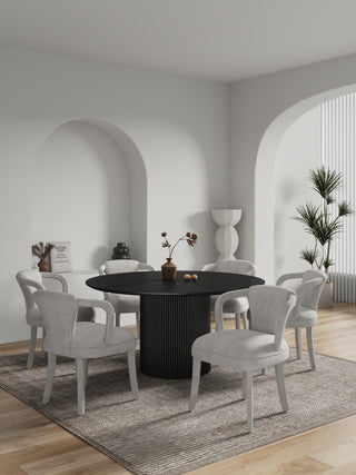 Manhattan Comfort 7-Piece Palmer and Hathaway Dining