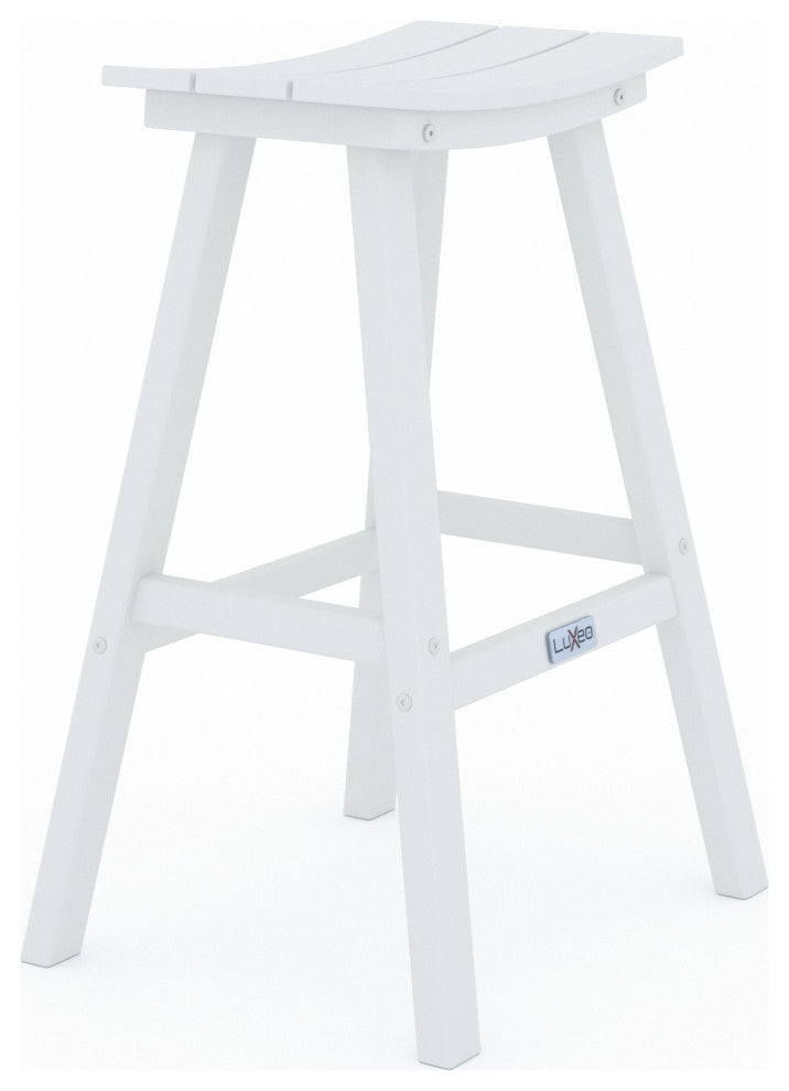 LuXeo Bailey-Cabo Round Counter 3-Piece Set, White