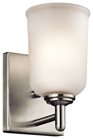 Wall Sconce 1-Light, Brushed Nickel