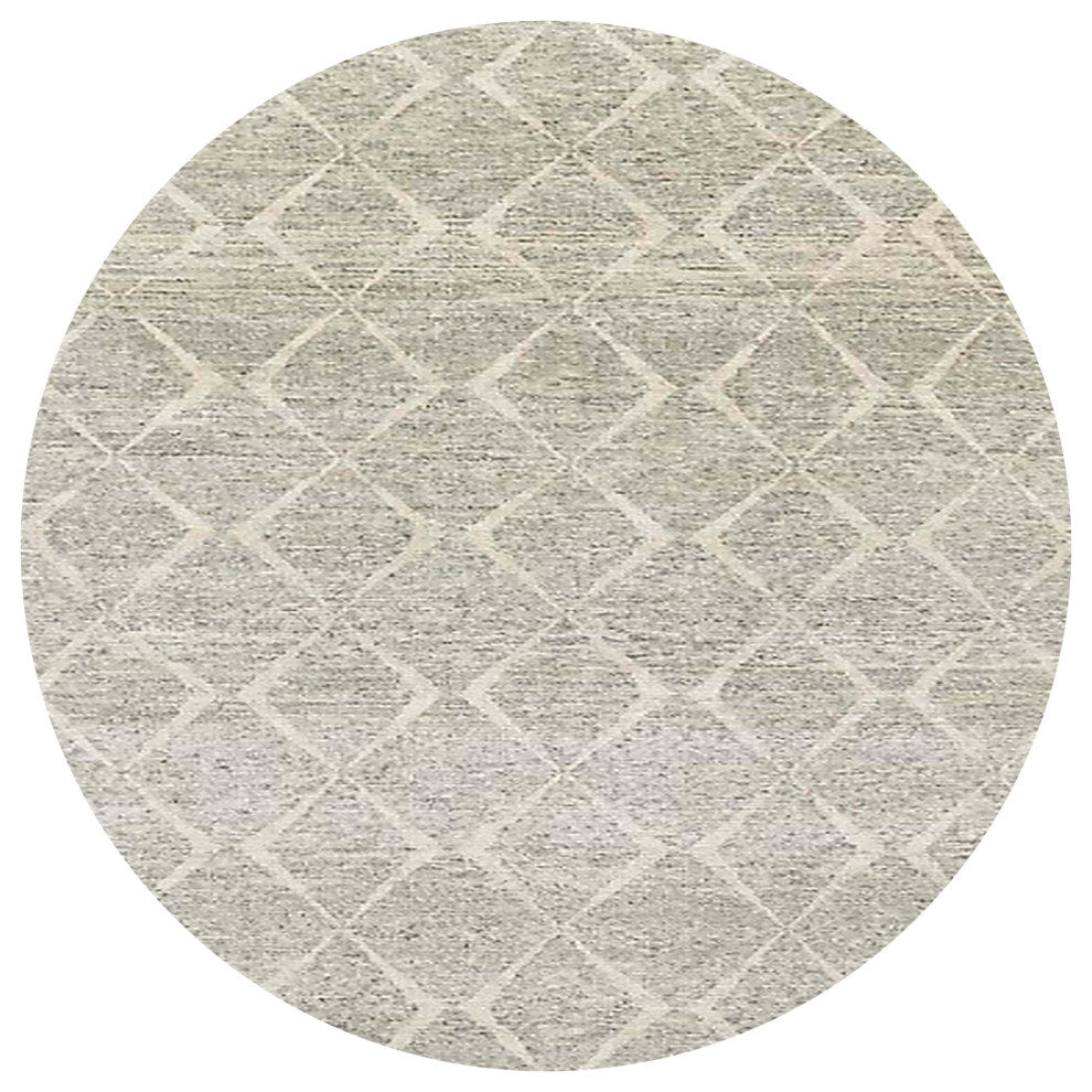 Ahgly Company Indoor Round Mid-Century Modern Area Rugs, 5' Round