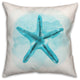 Watercolor Starfish 18x18 Spun Poly Pillow