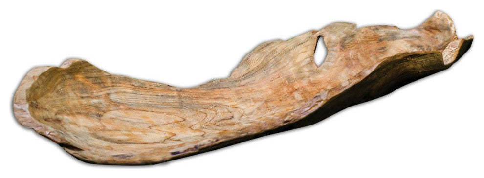 Uttermost Teak Leaf Bowl