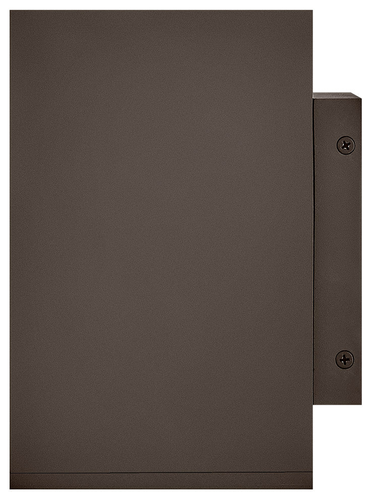 Hinkley Tetra Small Downlight Wall Mount Lantern, Architectural Bronze