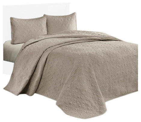 Madison Park Microfiber Bedspread Set, Queen