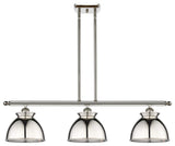 Adirondack 3-Light 36" Stem Island Light, Polished Nickel Shade