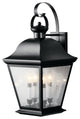 Outdoor Wall 4-Light, Black