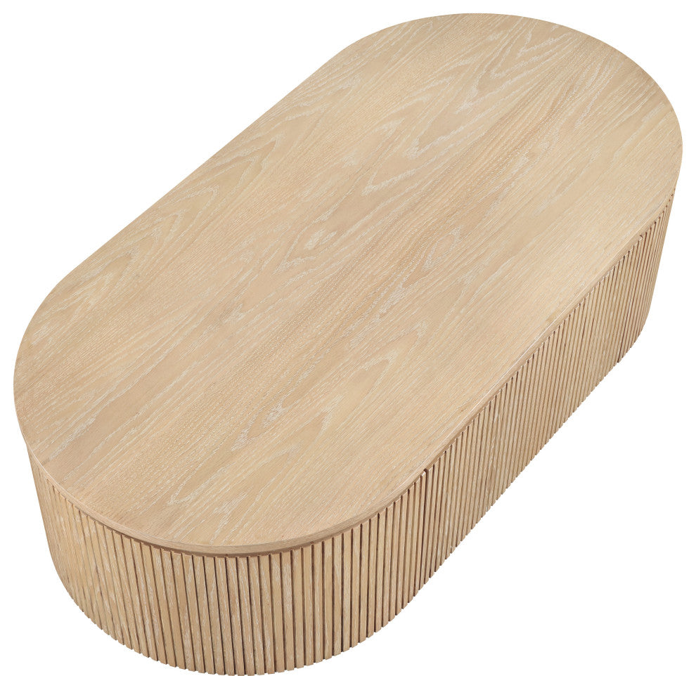 Moana Wood Storage Coffee Table, Natural, 52" W X 26" D