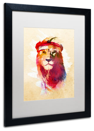Robert Farkas 'Gym Lion' Matted Framed Art