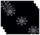 Decorative Holiday Placemat, Set of 4 Geometric, Navy Blue