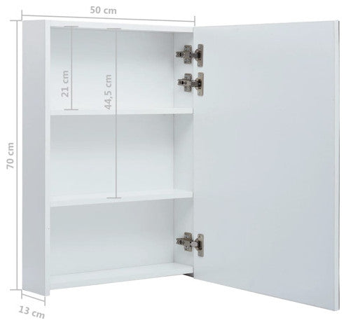 vidaXL Cabinet LED Lighted Bathroom Vanity Mirror Storage Medicine Cabinet