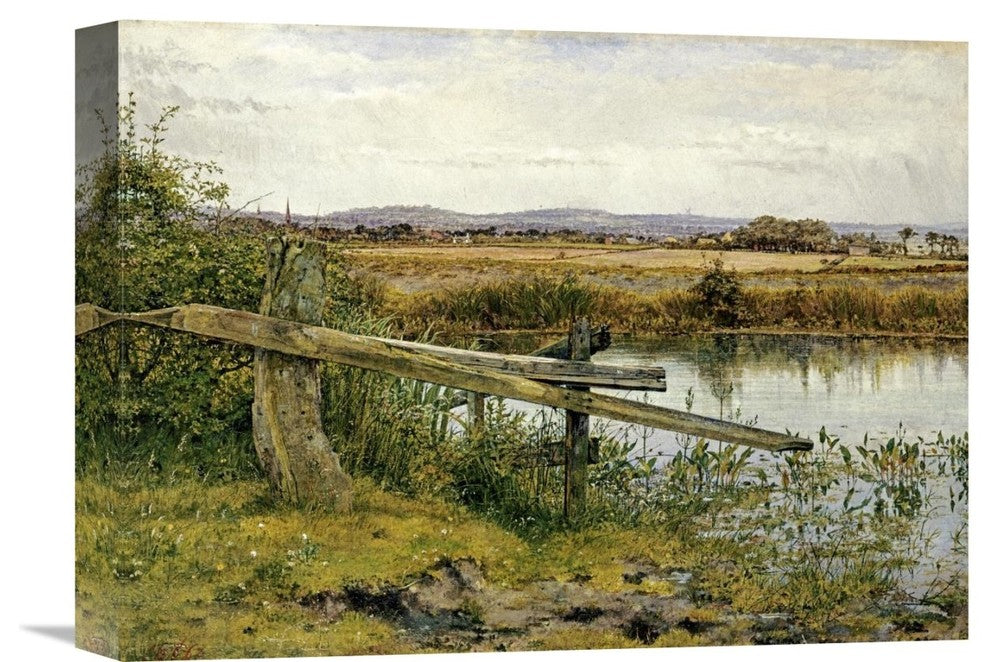 "The Riverside" Stretched Canvas Giclee by John Edward Newton, 16"x12"