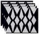 Geometric Decorative Placement, Spring Navy, Set of 4