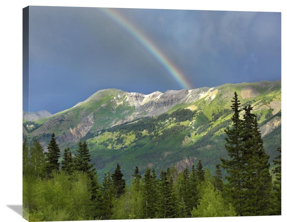 "Rainbow Over Brown Mountain, Colorado" Artwork, 36" x 29.88"