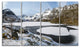 Winter in Lofoten Islands, Landscape Canvas Art Print, 48"x28", 4 Panels