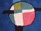 Lumbar Kandinsky Blue Modern Pillow Cover Counterweights HandEmbroidered 18x18