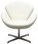 Modern Contemporary Living Room Leather Lounge Chair White