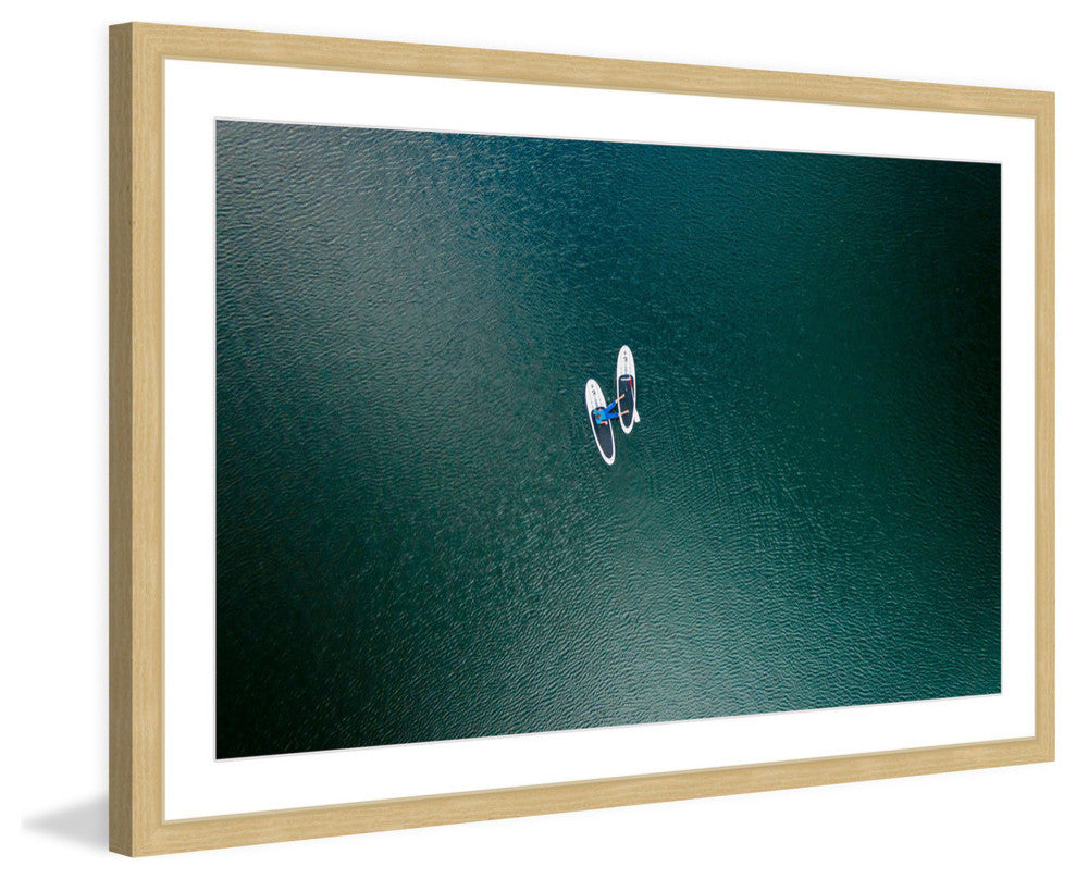 "White Boats" Framed Print by Karolis Janulis