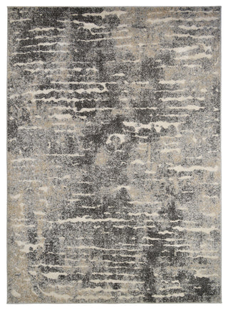 Denver Slate Contemporary Area Rug, Gray, 5'3"x7'3"