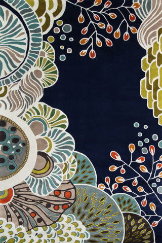 Rug Momeni New Wave, NW146, Navy, 5'9"x5'9" Round, 33446