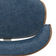 Marana Bentwood Adjustable Swivel Bar Stool, Distressed Blue