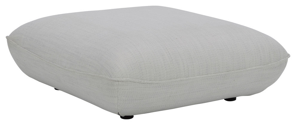Zeppelin Ottoman Salt Stone White