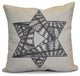 Decorative Holiday Pillow Geometric, Gray, 26"x26"