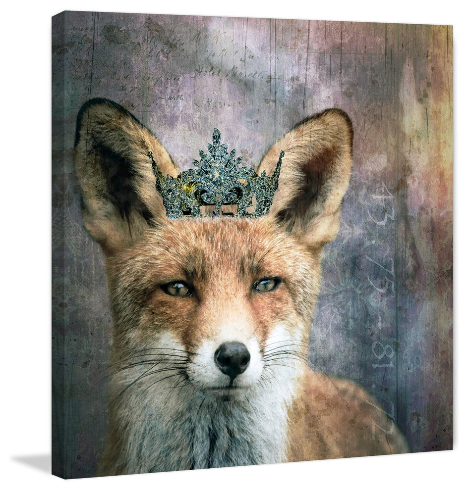 Marmont Hill, "Queen Fox" by Morgan Jones Painting on Wrapped Canvas, 24x24
