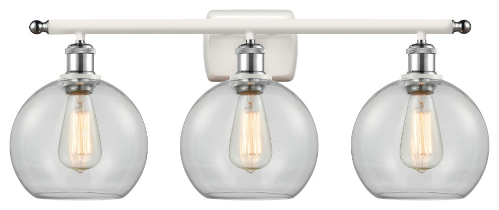Innovations Lighting 516-3W-WPC-G122-8 Athens 3 Light 26" Bath Vanity Light