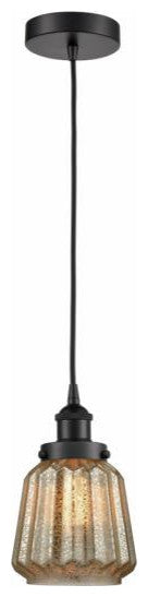 Innovations 616-1PH-BK-G146 1-Light Mini Pendant, Matte Black