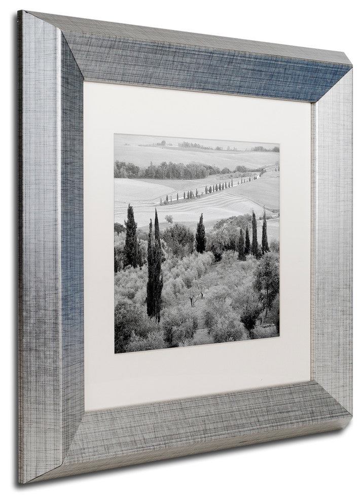 Alan Blaustein 'Tuscany VI' Art, Silver Frame, White Mat, 11x11