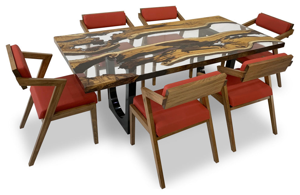Staphyle Hackberry Wood Dining Table, 12-14 Seater