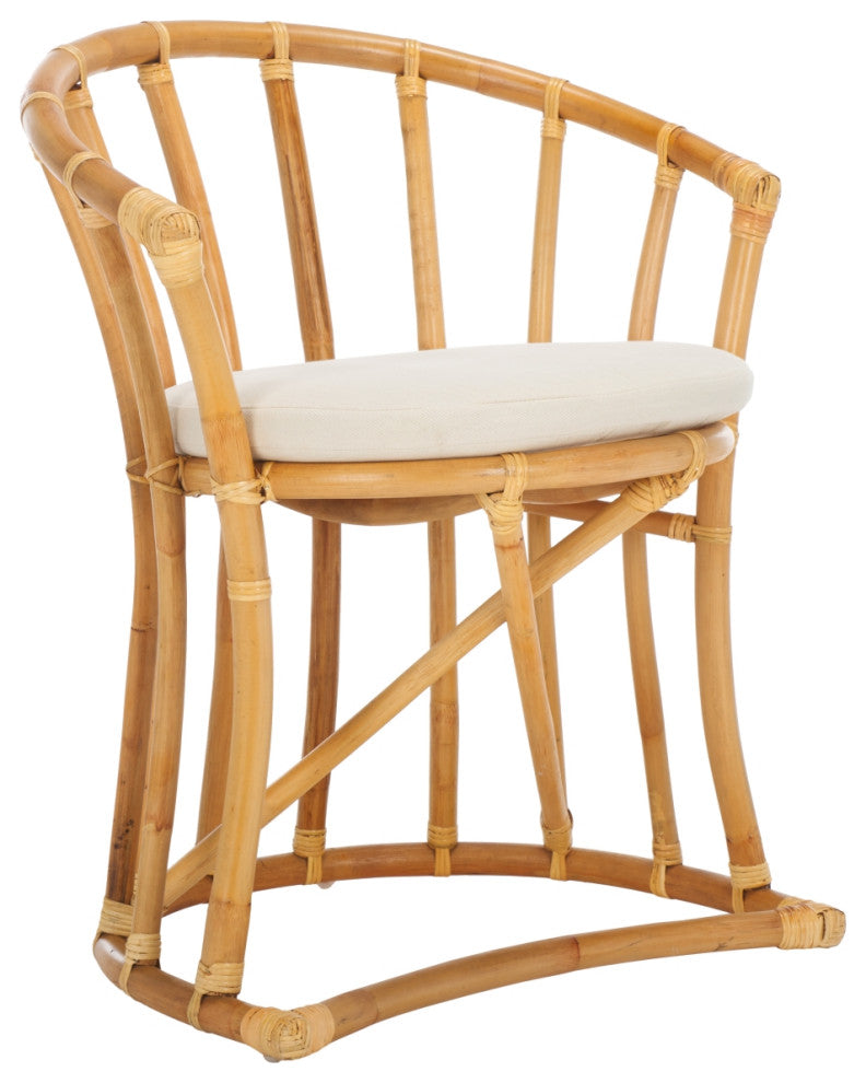 Safavieh Bates Accent Chair, White/Natural