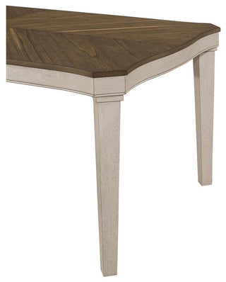 Ronnie Starburst Dining Table Nutmeg and Rustic Cream