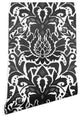 Deny Designs Sharon Turner Aya Damask Wallpaper, Gray, 2''x4''
