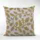 Plutus Yellow Vine Floral Luxury Throw Pillow, 18"x18"