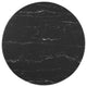 28" Dining Table, Round, Black Gold, Artificial Marble, Modern, Mid Century