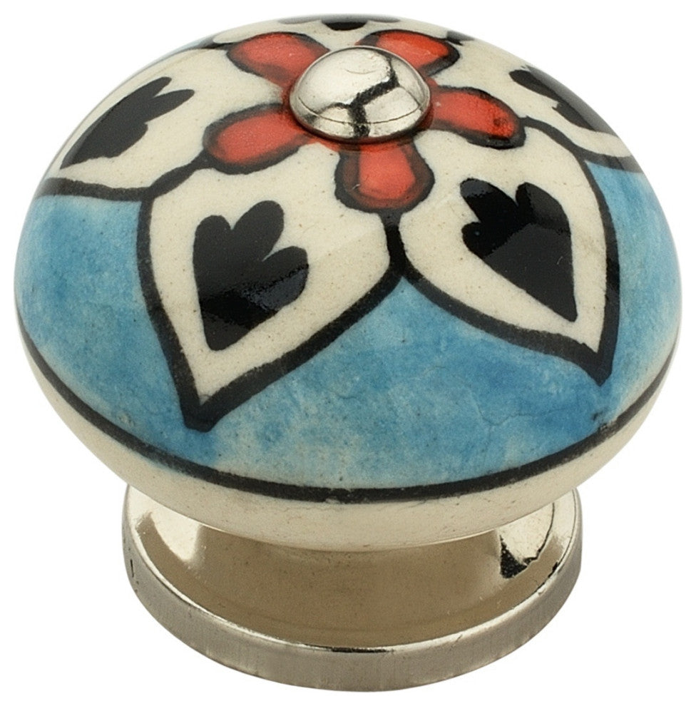 10-pcs Ceramic Designer Knobs, Decorative Ceramic Cabinet Knobs, Drawer Knobs