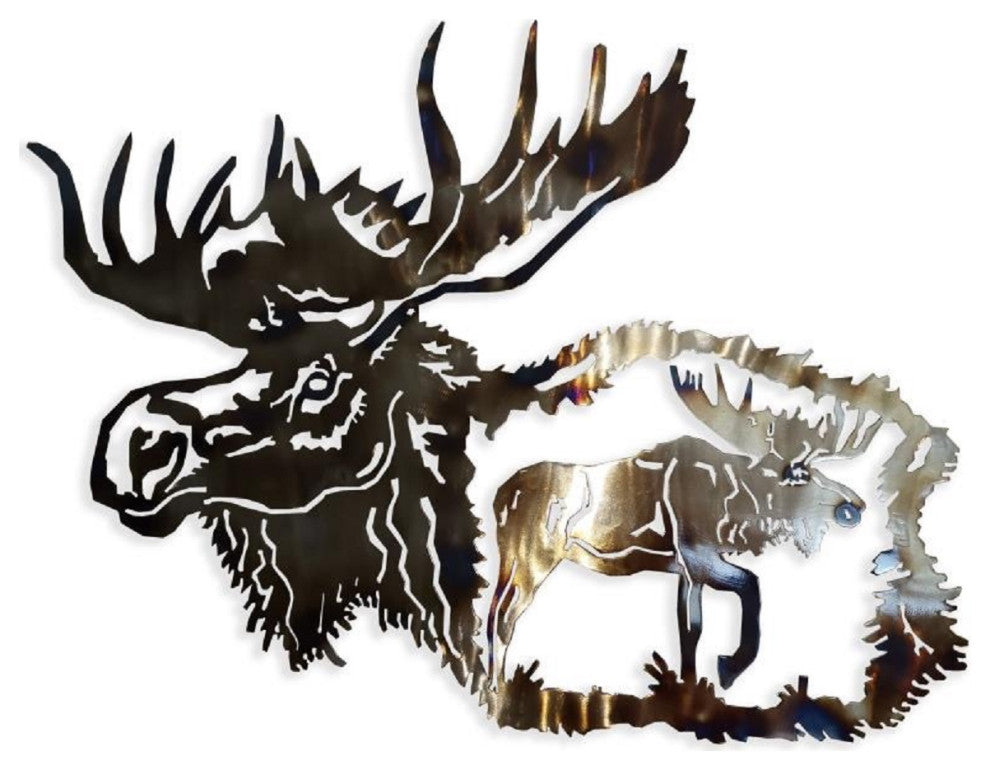 Moose Metal Wall Art