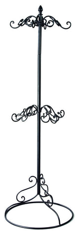 Black Metal 2-tier Coat or Purse Rack