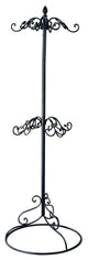 Black Metal 2-tier Coat or Purse Rack