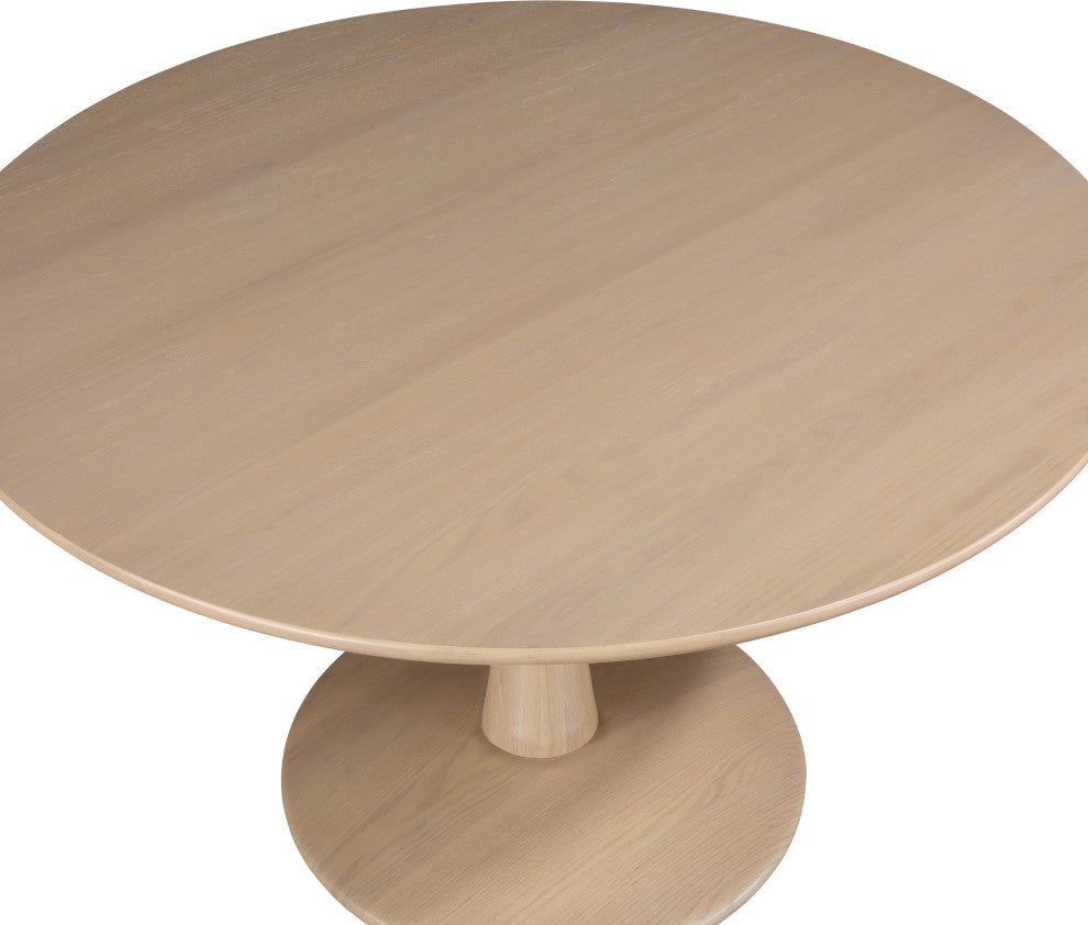 Holly Dining Table, Natural, 48" Diameter