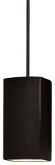 Rectangle Pendant, Carbon Matte Black, Matte Black, Incandescent