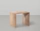 Canova Travertine End Table, Beige, End Table